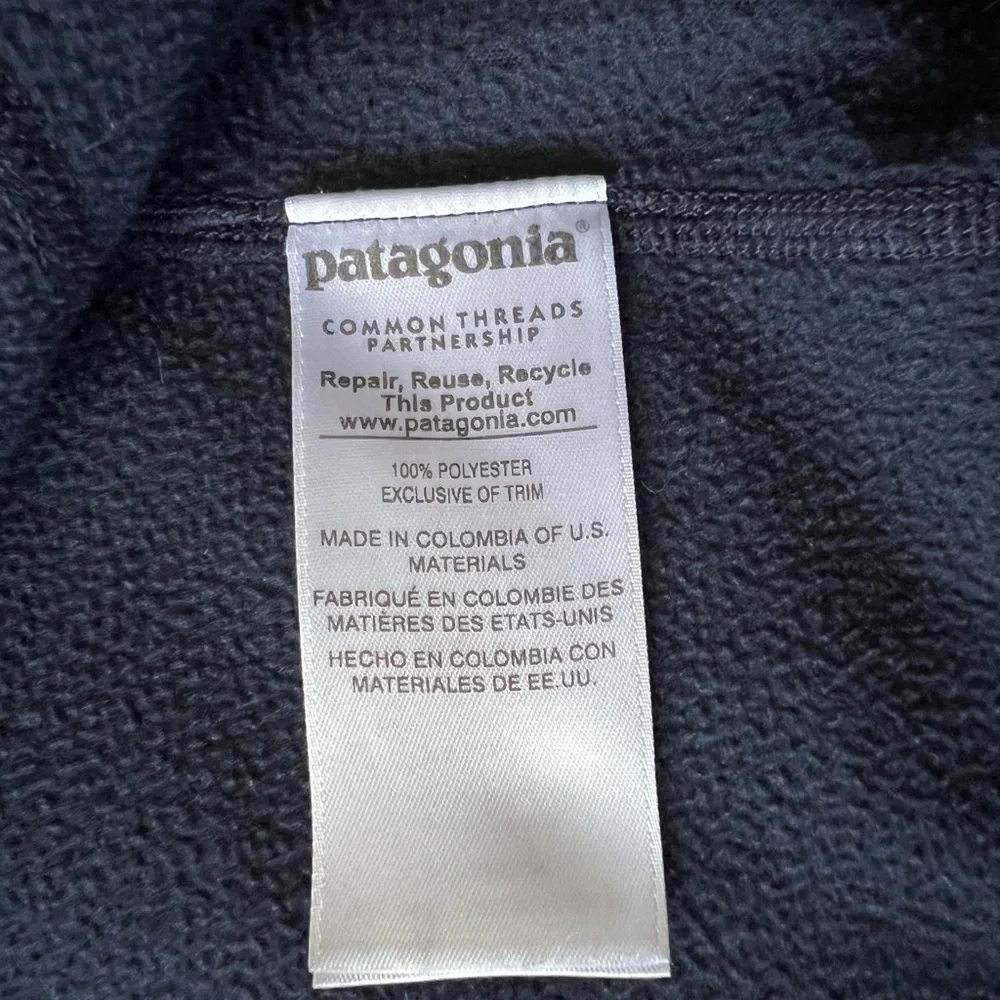 Patagonia Men's Micro D Fleece Pullover Quarter Zip Sz XL in New Navy